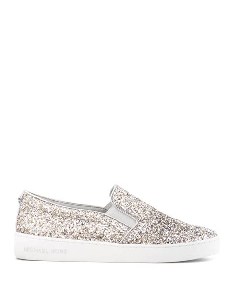 michael michael kors keaton slip on sneakers|michael kors glitter sneakers.